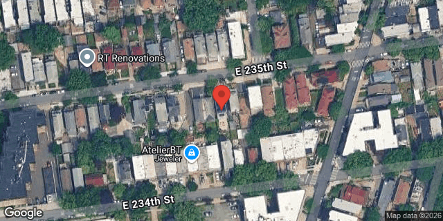 Aerial map of 350 EAST 235 STREET, Bronx