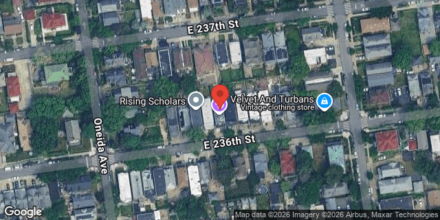 Aerial map of 125 EAST 236 STREET, Bronx