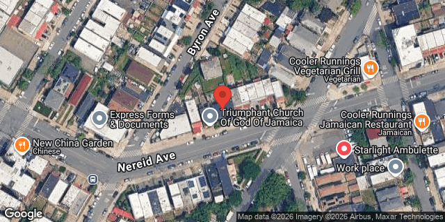 Aerial map of 1723 NEREID AVENUE, Bronx