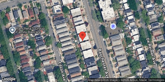 Aerial map of 4361 BAYCHESTER AVENUE, Bronx