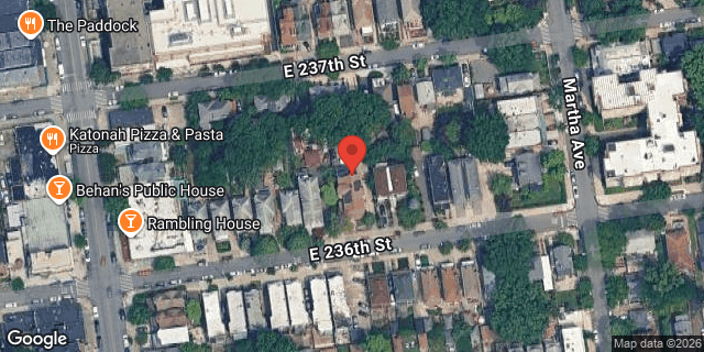 Aerial map of 335 EAST 236 STREET, Bronx