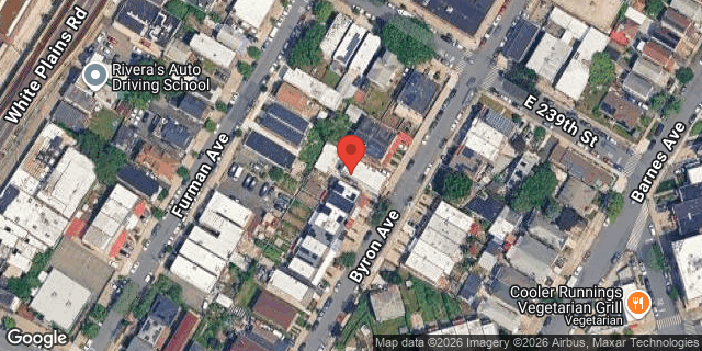 Aerial map of 4465 BYRON AVENUE, Bronx