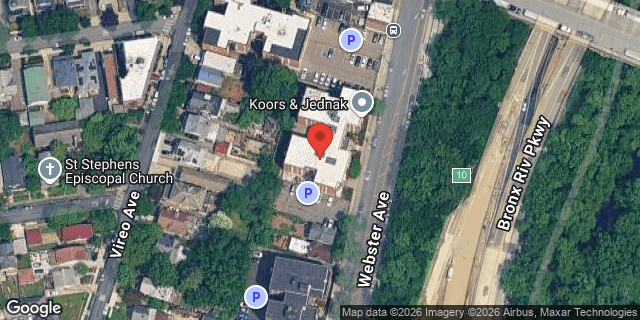 Aerial map of 4345 WEBSTER AVENUE, Bronx