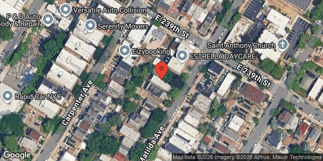 Aerial map of 4451 MATILDA AVENUE, Bronx