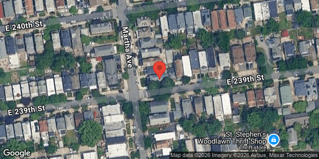 Aerial map of 401 EAST 239 STREET, Bronx
