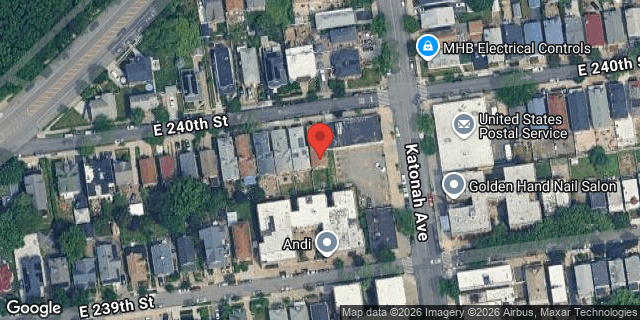 Aerial map of 278 EAST 240 STREET, Bronx