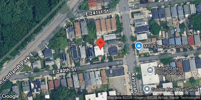 Aerial map of 277 EAST 240 STREET, Bronx