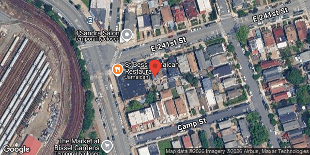 Aerial map of 886 EAST 241 STREET, Bronx