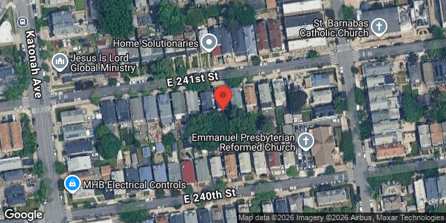 Aerial map of 336 EAST 241 STREET, Bronx