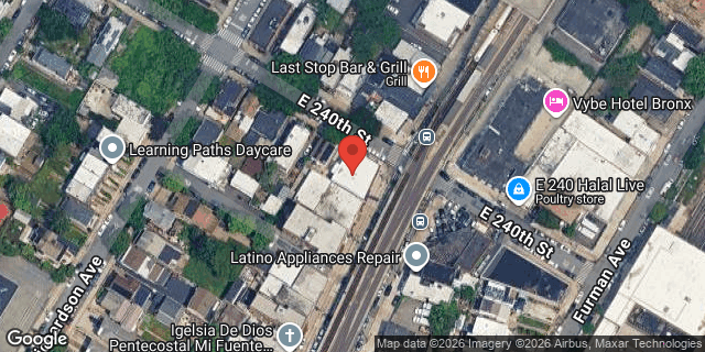 Aerial map of 4575 WHITE PLAINS ROAD, Bronx