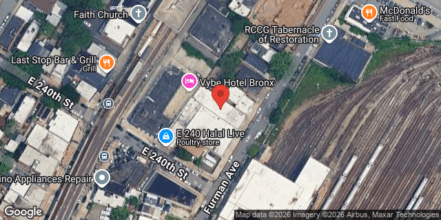 Aerial map of 4611 FURMAN AVENUE, Bronx