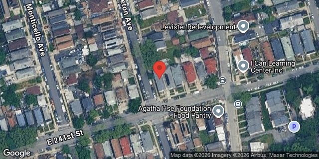 Aerial map of 1031 EAST 241 STREET, Bronx