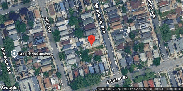Aerial map of 4517 MONTICELLO AVENUE, Bronx