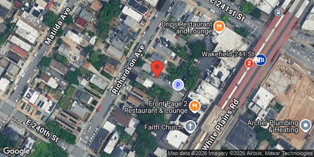 Aerial map of 4630 RICHARDSON AVENUE, Bronx