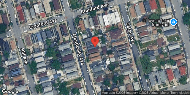 Aerial map of 4524 MONTICELLO AVENUE, Bronx
