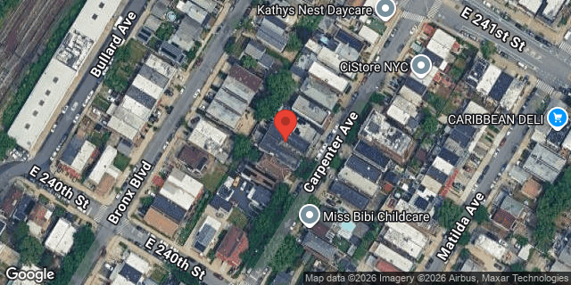 Aerial map of 4621 CARPENTER AVENUE, Bronx