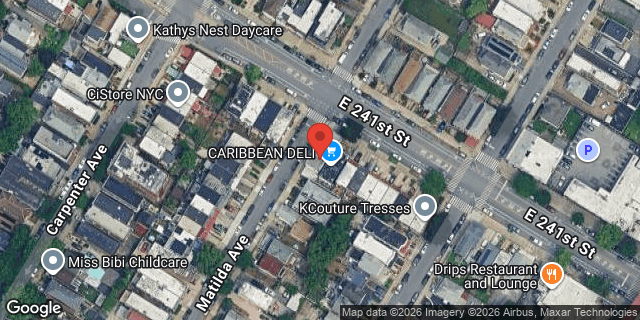Aerial map of 646 EAST 241 STREET, Bronx