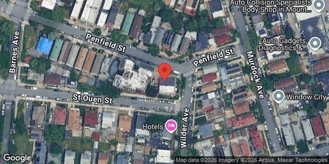 Aerial map of 4629 WILDER AVENUE, Bronx