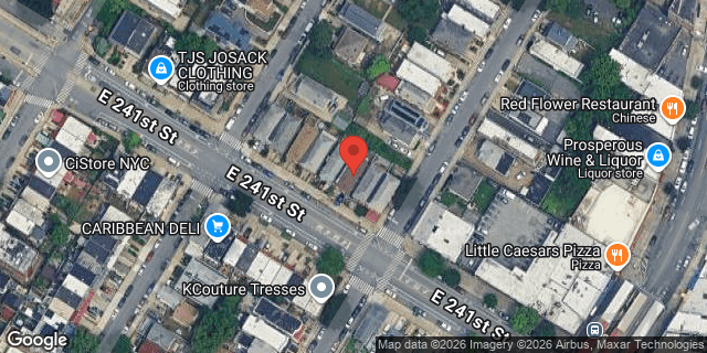 Aerial map of 657 EAST 241 STREET, Bronx