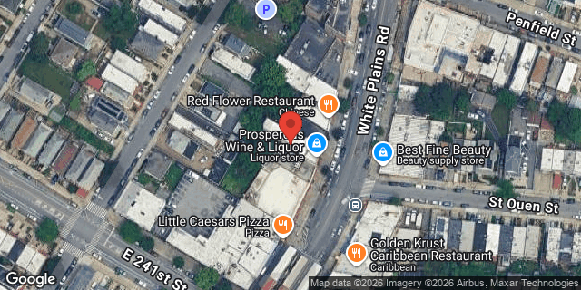 Aerial map of 4727 WHITE PLAINS ROAD, Bronx