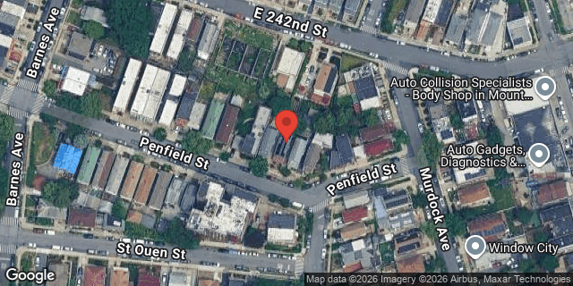 Aerial map of 835 PENFIELD STREET, Bronx