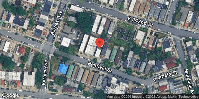 Aerial map of 819 PENFIELD STREET, Bronx