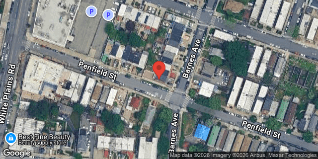 Aerial map of 4771 BARNES AVENUE, Bronx