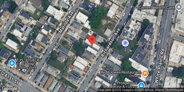 Aerial map of 4731 RICHARDSON AVENUE, Bronx