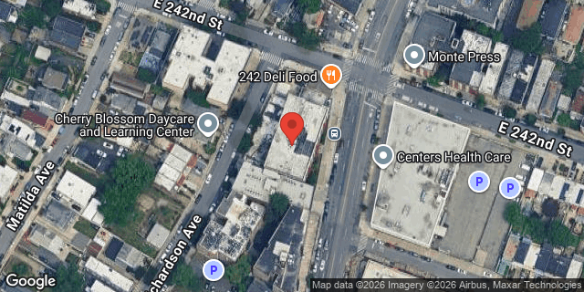 Aerial map of 4769 WHITE PLAINS ROAD, Bronx