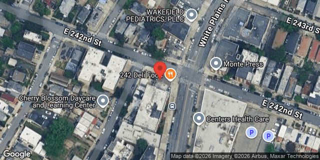 Aerial map of 4781 WHITE PLAINS ROAD, Bronx