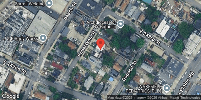 Aerial map of 4820 ROBERTSON STREET, Bronx