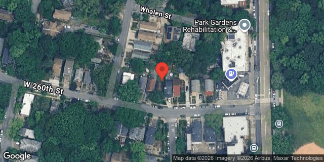 Aerial map of WEST 260 STREET, Bronx