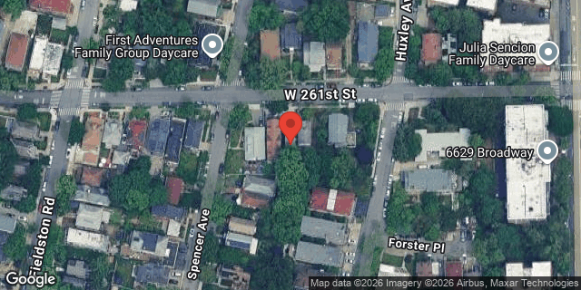 Aerial map of 268 WEST 261 STREET, Bronx